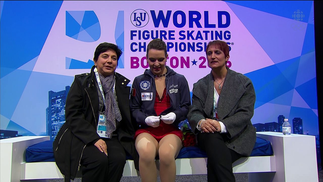 Roberta RODEGHIERO (ITALY ) - SP kiss and cry - ISU World Championships 2016