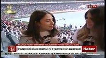 BJK TV Baskan Fikret Orman ve Kizlari Nazli ve Asli Sampiyonluk Kutlamarinda