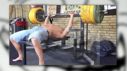 Ele pensou que já estava forte o bastante, mas... - Funny fails, videos, queda, to laugh, malhação