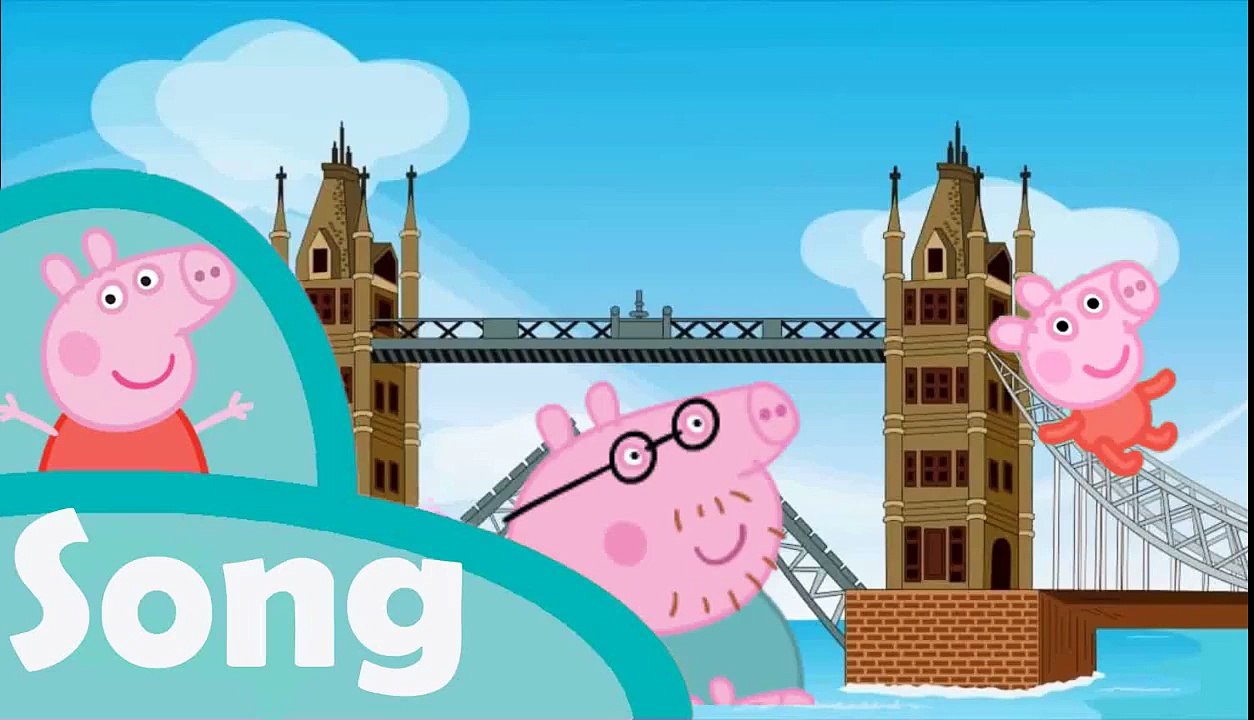 Peppa Pig London Bridge is falling down Nursery Rhymes 2015