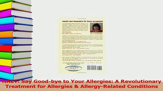 Download NAET Say Goodbye to Your Allergies A Revolutionary Treatment for Allergies Read Online