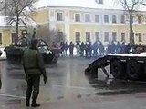 RUSSIAN FAIL - How not to trailer a tank - falls off truck - funny russia compilation crash dashcam