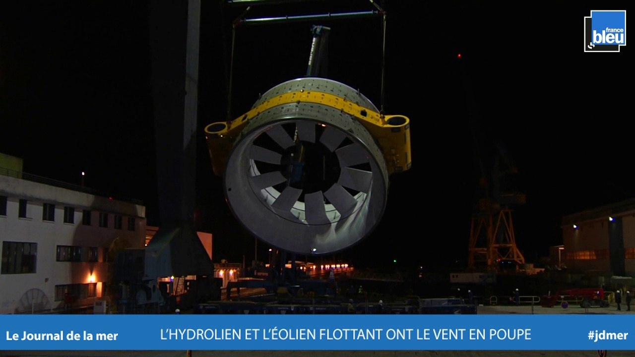 JOURNAL DE LA MER | Coup d'accélérateur pour les projets hydroliens et éoliens en mer en France