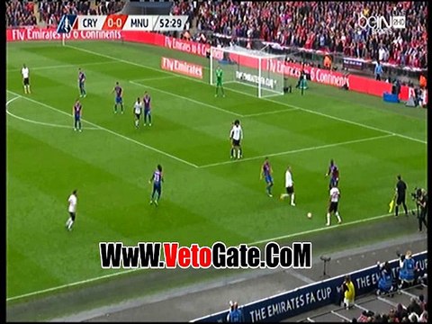 العارضة تحرم المان يونايتد من التقدم امام كريستال بالاس