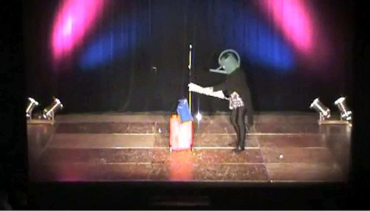 magie avec un parapluie