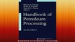 FREE DOWNLOAD  Handbook of Petroleum Processing  DOWNLOAD ONLINE