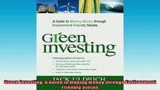 EBOOK ONLINE  Green Investing A Guide to Making Money through Environment Friendly Stocks READ ONLINE