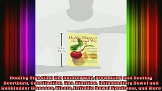READ book  Healthy Digestion the Natural Way Preventing and Healing Heartburn Constipation Gas Full EBook