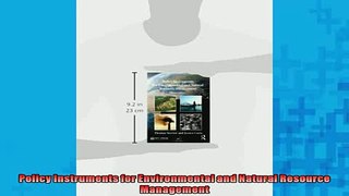 EBOOK ONLINE  Policy Instruments for Environmental and Natural Resource Management READ ONLINE