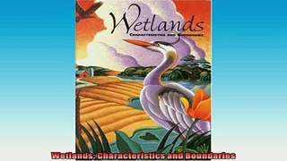 FREE DOWNLOAD  Wetlands Characteristics and Boundaries  BOOK ONLINE