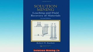 Free PDF Downlaod  Solution Mining 2e  BOOK ONLINE
