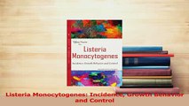 Read  Listeria Monocytogenes Incidence Growth Behavior and Control Ebook Free