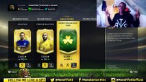 OMG 9 GREEN CARDS   MOTM IN A PACK - BEST FIFA 15 ST PATRICK DAY S PACKS EVER !