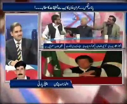 Leaked video of fight between PTI and PML N leaders in live show