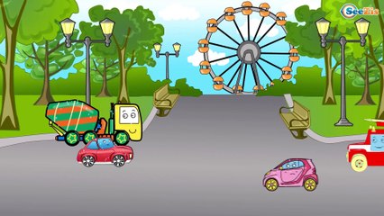Carritos Para Niños. Camión de bomberos, Camión de basura. Caricaturas de carros. Tiki Taki Camiones