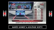 Mario Gomez'in Golünde BJKTV & Beşiktaş 3-1 Osmanlıspor