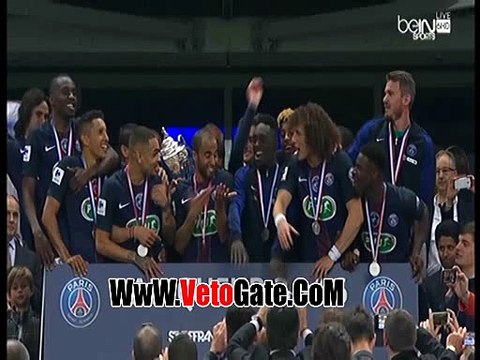 لحظات تتويج باريس سان جيرمان بكأس فرنسا