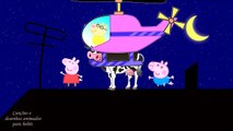 Helicóptero Peppa Pig - Vaca no telhado, Canções dos desenhos animados para crianças