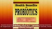 DOWNLOAD FREE Ebooks  Health Benefits of Probiotics Latest Research Showing Benefits for Digestion Cholesterol Full Ebook Online Free