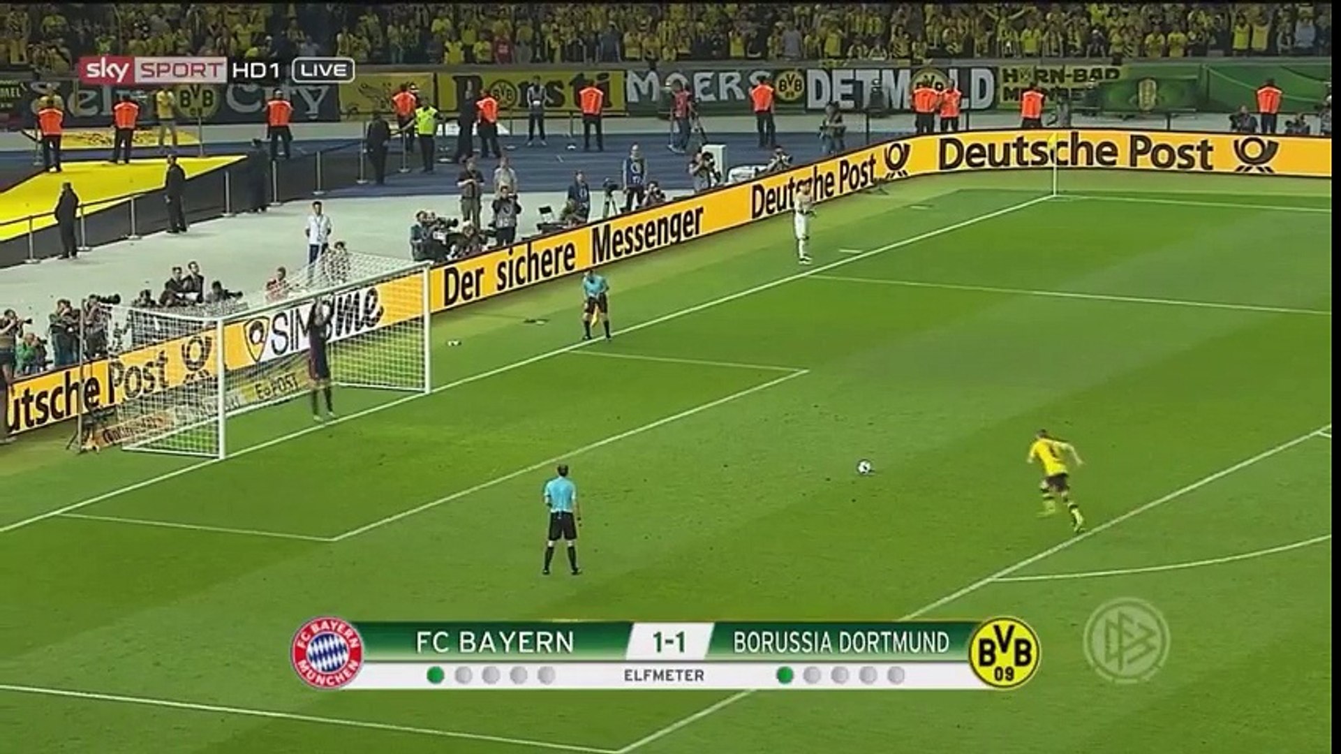 Bayern Munich Vs Borussia Dortmund 0 0 Pen 4 3 Highlights 21 5 16 Video Dailymotion
