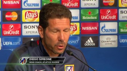 Atlético Madrid - Simeone : ''Félicitations à Zidane''