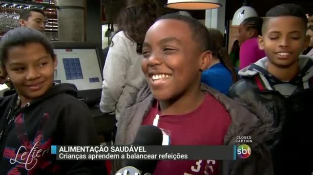 SP: Aula diferente ensina crianças a balancear refeições