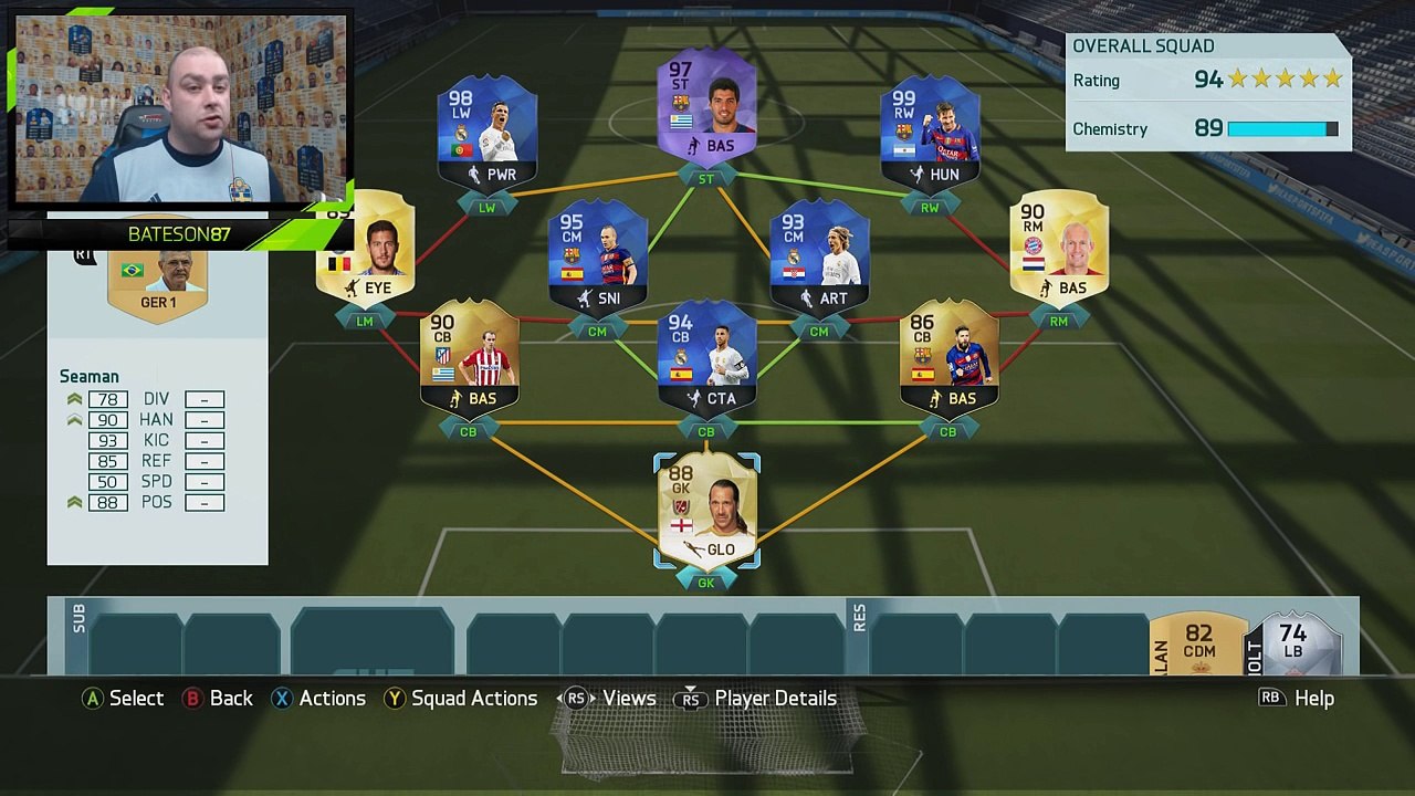 HIGHEST RATED FUT DRAFT SQUAD BUILDER! 194!   FIFA 16