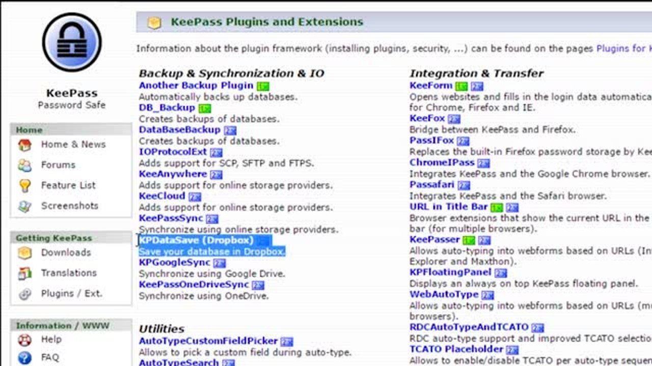 KeePass Password Safe, a completely free, open source password manager