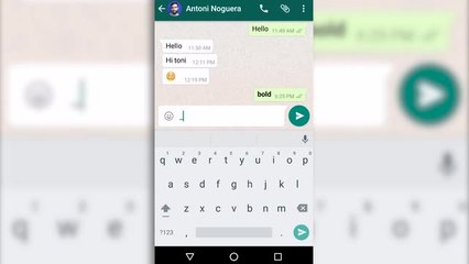 Cómo poner negrita en WhatsApp