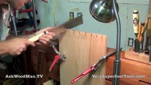 07 Four Drawer Bedside Table • Cutting Dovetail Pins