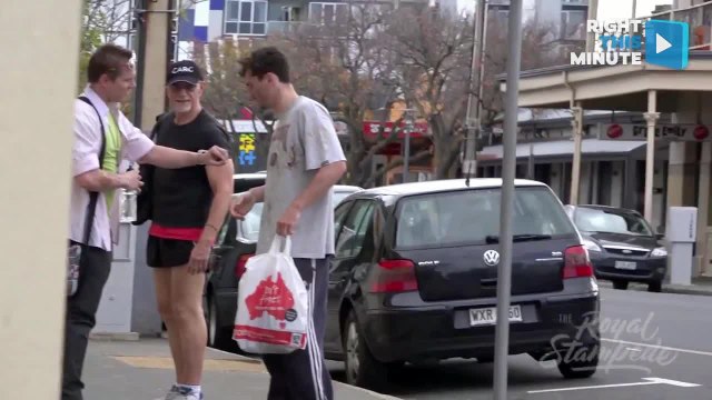 Panhandler Shocks People When He Pulls Out a Credit Card Reader