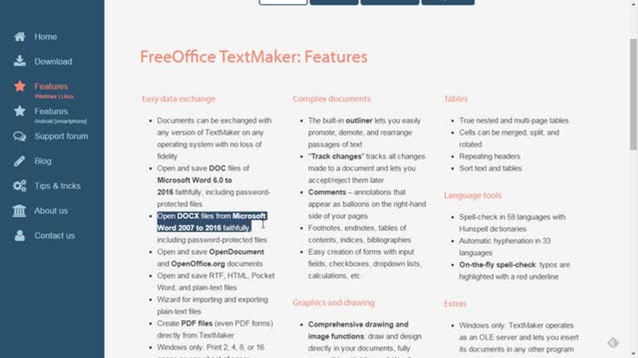 FreeOffice, gratis y con todas las características de Office