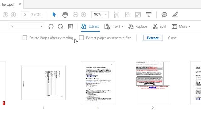 Cómo extraer una página PDF con Adobe Reader