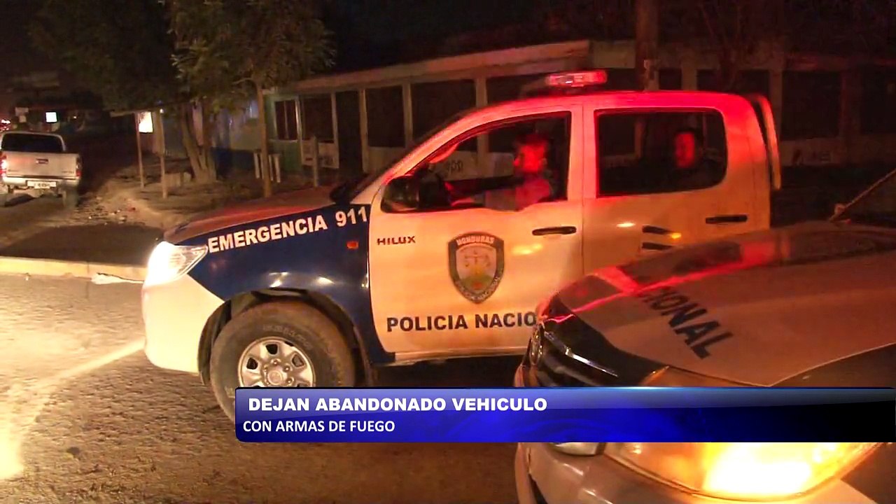 Encontraron armas en carro abandonado en el bulevar del este