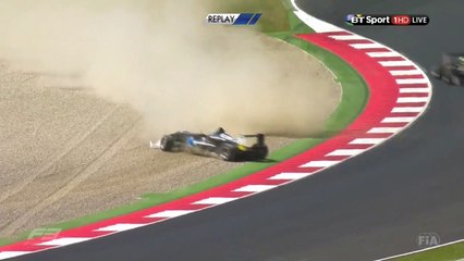 FIA F3 European Championship 2016. Race 1 Spielberg. Zhi Cong Li Horror Crash