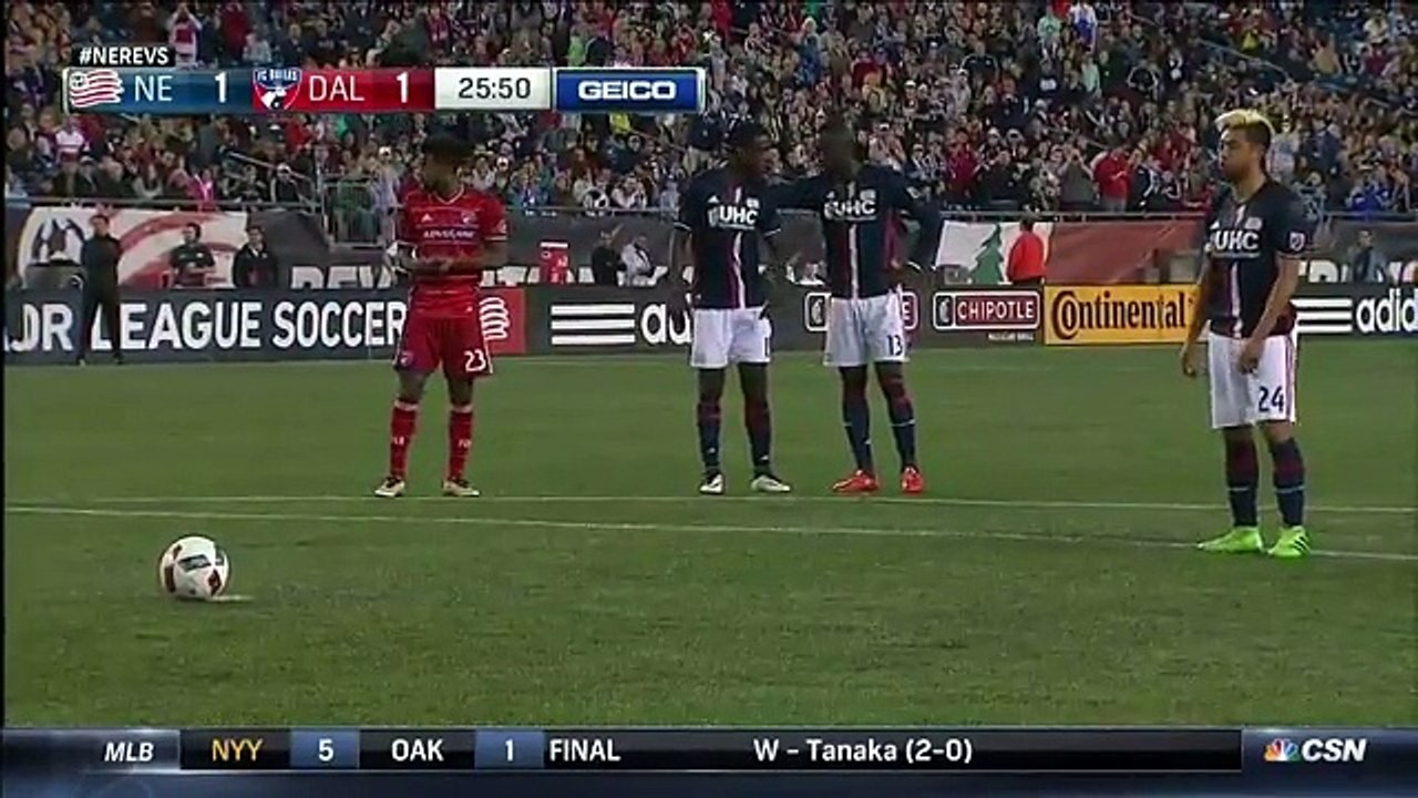 Lee Nguyen Penalty Goal - New England Revolution 2-1 FC Dallas - 21-05-2016 MLS