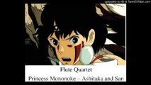 フルート4重奏　もののけ姫　アシタカとサン flute quartet Princess Mononoke Ashitaka and San