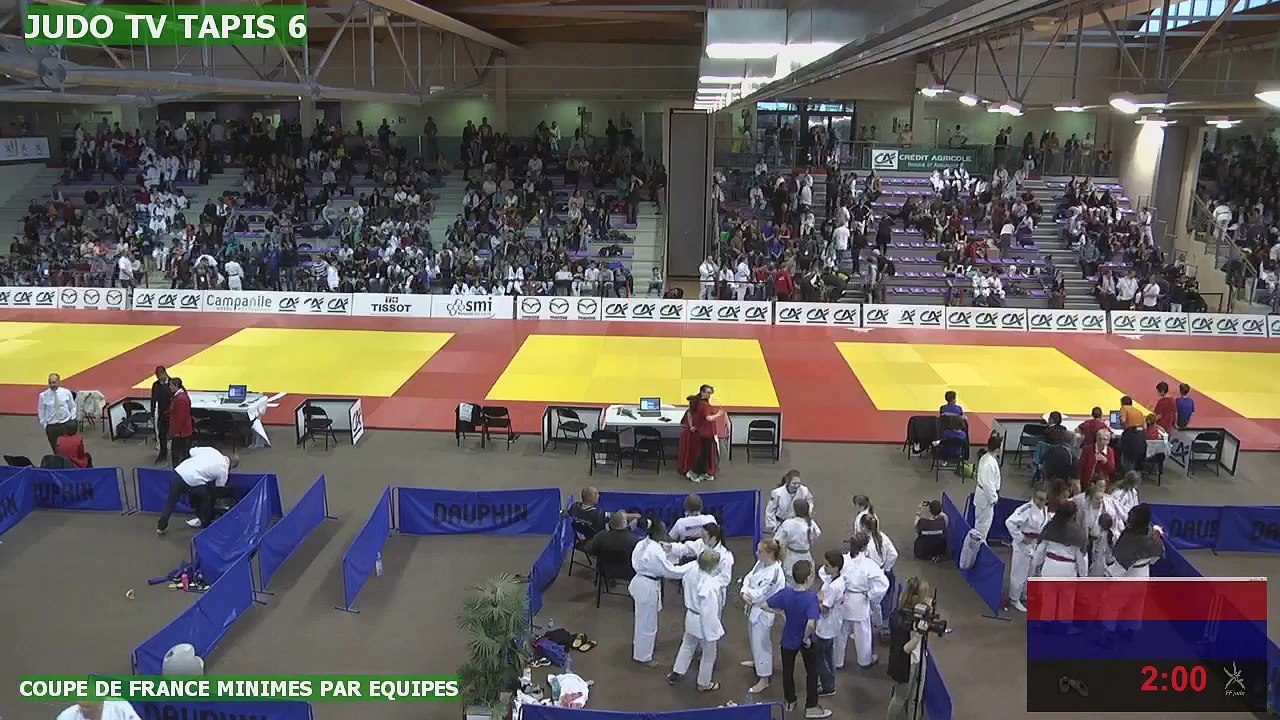 TAPIS 6 - COUPE DE FRANCE MINIMES PAR ÉQUIPES DE DÉPARTEMENTS -CEYRAT, 2016 - LIVE 7 (55)