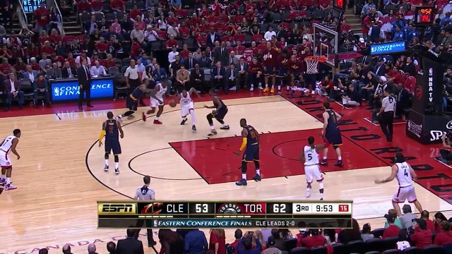 LeBron James Insane And-One Cavaliers vs Raptors Game 3 May 21, 2016 2016 NBA Playoffs