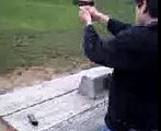 Rafael Firing my Glock 22