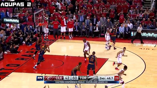Tristan Thompson ELBOWS LeBron James in the FACE RAPTORS vs CAVS GAME 3 2016 EAST FINALS