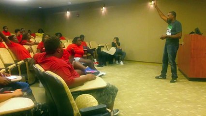 Dr. Garth Vickers speaks at University of D.C