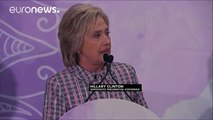 Clinton ataca Donald Trump sobre política de porte de armas