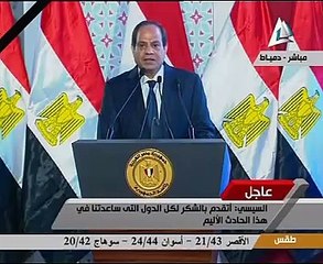 السيسي: تعامل مؤسسات الدولة مع أزمة الطائرة المصرية تم بشكل جيد