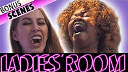 Garlic Breath Challenge w  GloZell    Ladies’ Room BTS