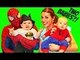 Disney | Spiderman Babysitting FAIL 2 BABIES Superhero Spider Man IRL Baby Sitting In Real Life + Batman Baby