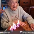 funny clip(102 years old women birthday)