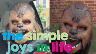Chewbacca Mask Turn This Woman Into The Happiest Person in the World