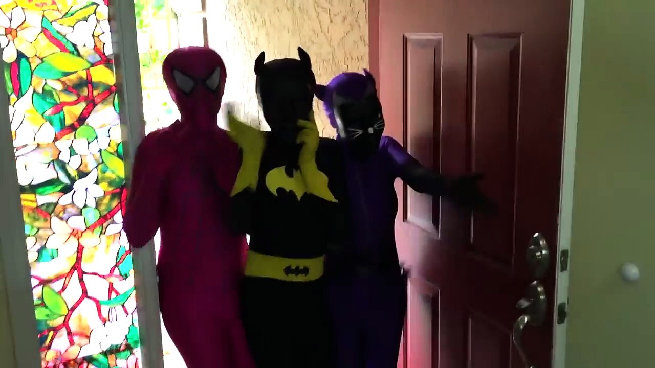 Spiderman vs Joker vs Venom vs Iron Man vs Fire! w_ Frozen Elsa Pregnant Spidergirl - Superhero Fun