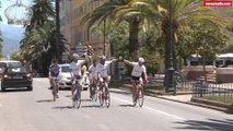 Arrivée du défit cycliste au profit de la Marie Do
